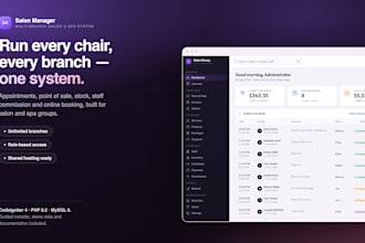 build a salon spa appointment booking software with pos and inventory
