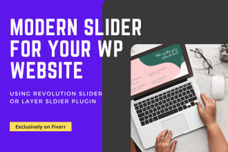 design professional looking revolution or layer slider