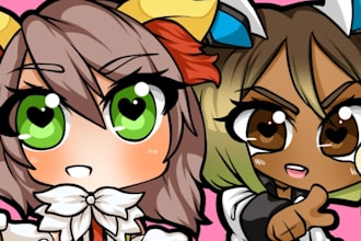 draw a cute anime chibi picture of you