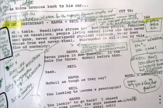 read your television script and give notes