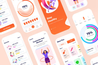 design mobile app ui ux for ios and android in figma,xd