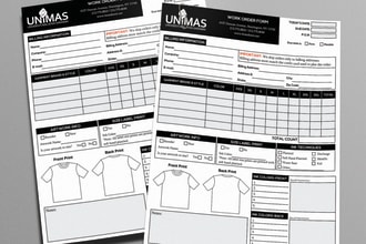design amazing order form for you