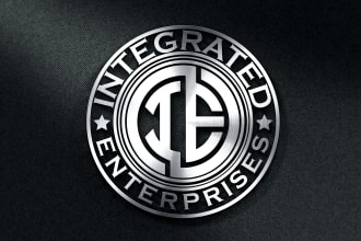 design a stunning metallic badge logo or emblem with 3d effects