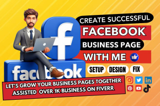 create and setup facebook business page