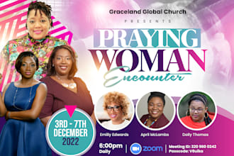 create exceptional online, zoom flyer, church poster