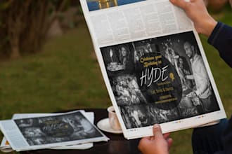 do beautiful print ready and digital advertisement