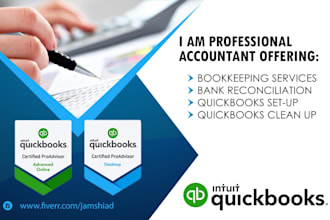be your quickbooks accountant and bookkeeper
