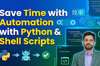 write shell or python automation script