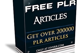 provide over 200,000 quality PLR Articles on hundreds of niches