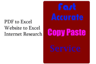 do fast accurate copy paste excel web search pdf