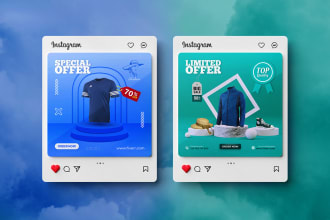 design stunning social media posts for you