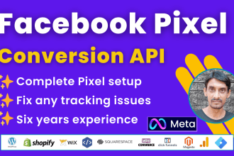 setup facebook pixel shopify, conversion API, events or fix pixel issues