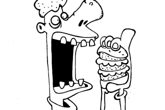 draw black and white toons