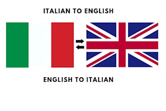 translate english to italian and italian to english
