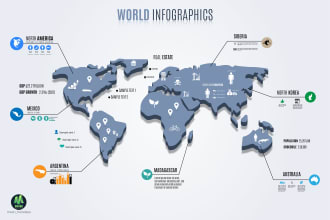 create the best infographics map
