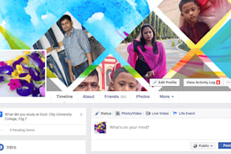 design professional facebook cover page