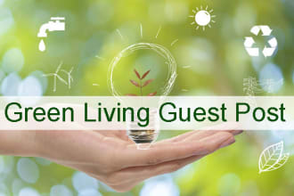 publish your guest post on environment and green living blog