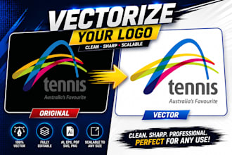 vectorize logo , convert image to vector, vector tracing