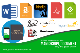 format and layout your book for publishing