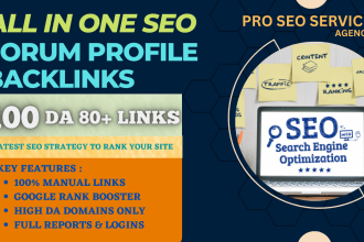 create forum profile backlinks on high da sites