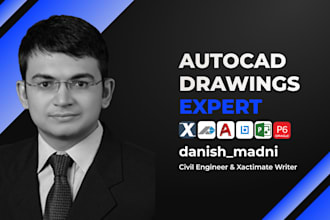 draw 2d and cad drawings, with detailed floor and site plans