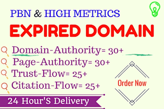 find high metrics Expired Domain for PBN