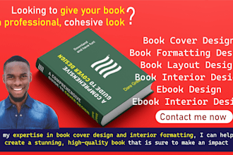design a stunning book cover and format the interior for a professional look