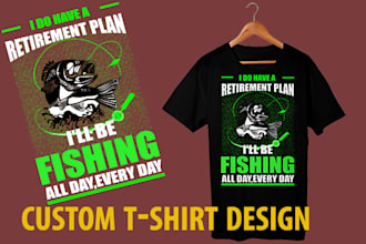 make fishing tshirt design