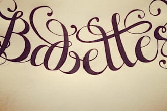 illustrate your name or a short phrase on paper