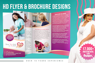 do pro brochure design, leaflet or media kit