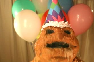 have Harvey the Puppet sing Happy Birthday to anyone