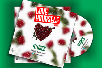 design a creative  album or single music cover art