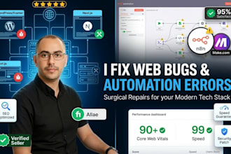 fix wordpress framer nextjs bugs and optimize ai automation
