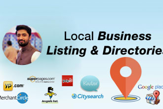 build 20 local citations, business directory listings