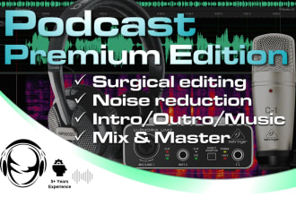 do professional surgical podcast editing