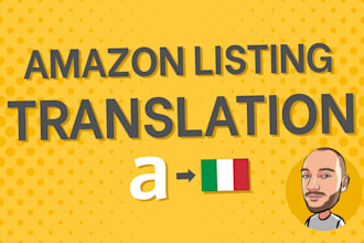 translate your amazon product listing to italian for SEO