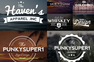 design vintage retro 3 logo design within 24hrs