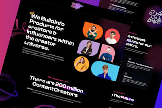 do web landing page UI UX design, UI UX, figma design, figma landing page