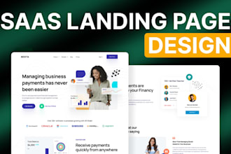design a conversion focused saas landing page in figma