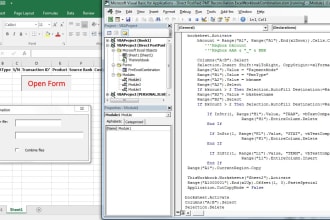 do excel vba, sql, power bi or query, google appscript, python, data analysis