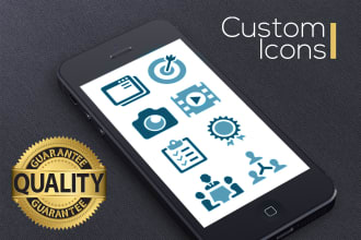 design custom vector icon sets in any style you like