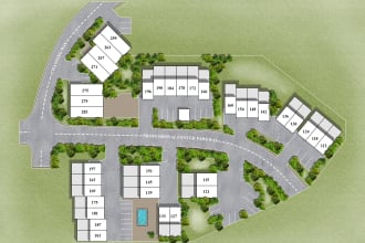 do architectural site plan, master plan, town plan, landscape rendering