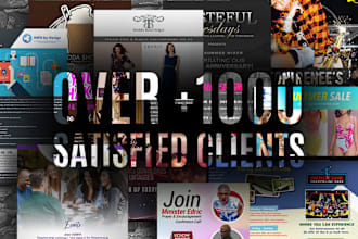 do flyer, poster, brochure and banner designs