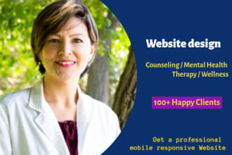 create counseling, therapy , mental health, wellness website
