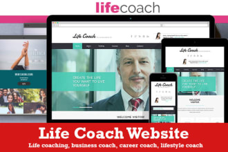 design and build life coach website