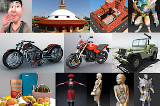 create 3d model and animation