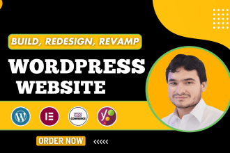 create business website design or fix, revamp, redesign wordpress website