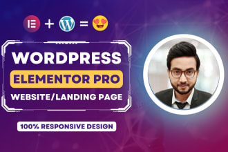 design your website using elementor pro page builder