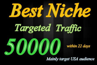 increase 50k targeted elite visitors to your site