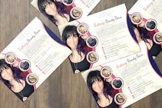 design a stunning spa and beauty menu, flyer or brochure